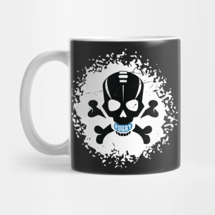 Rugby Fan Skull Splatter Mug